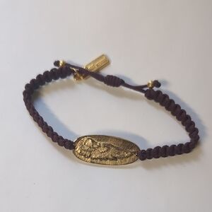 My Saint My Hero Maroon‎ and Gold Elegant Bracelet
